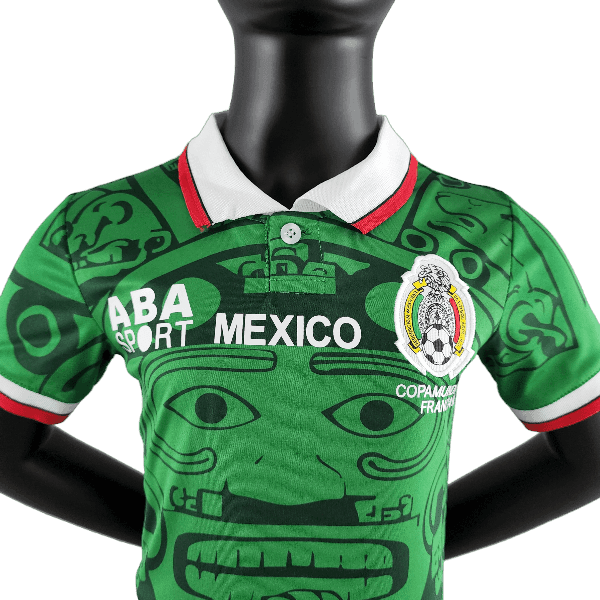 1998 Mexico Retro NIÑOS Local Equipo - CAMISETAS4ALL