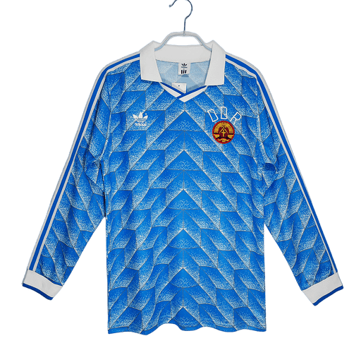 GDR German Democratic Republic Retro 1988 Manga larga Visitante - CAMISETAS4ALL