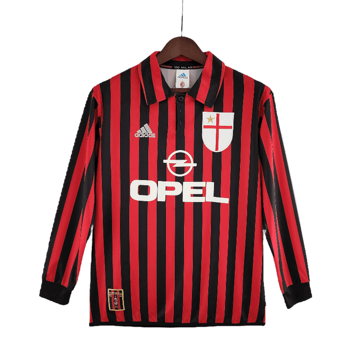 AC Milan Retro 1999/2000 Manga larga Local - CAMISETAS4ALL