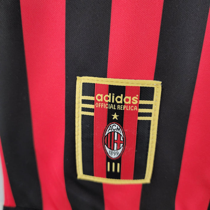 AC Milan Retro 1999/2000 Manga larga Local - CAMISETAS4ALL