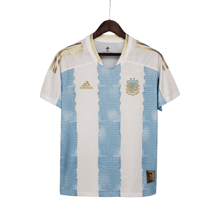 Argentina 2021 Commemorative Edition Blanco Azul - CAMISETAS4ALL