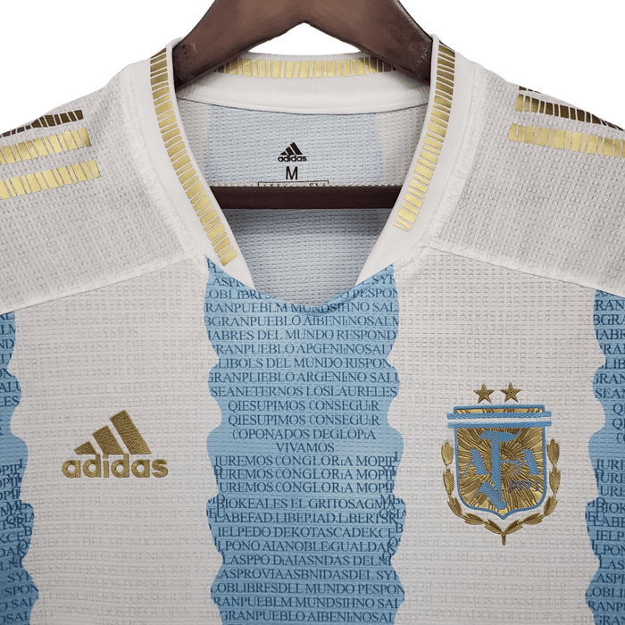 Argentina 2021 Commemorative Edition Blanco Azul - CAMISETAS4ALL