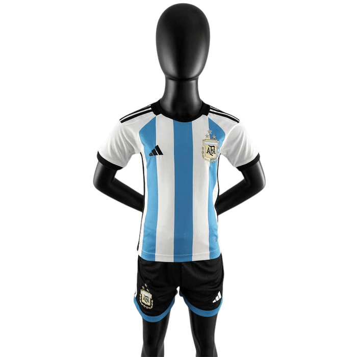 Argentina 2022 NIÑOS 3 Estrella Local - CAMISETAS4ALL