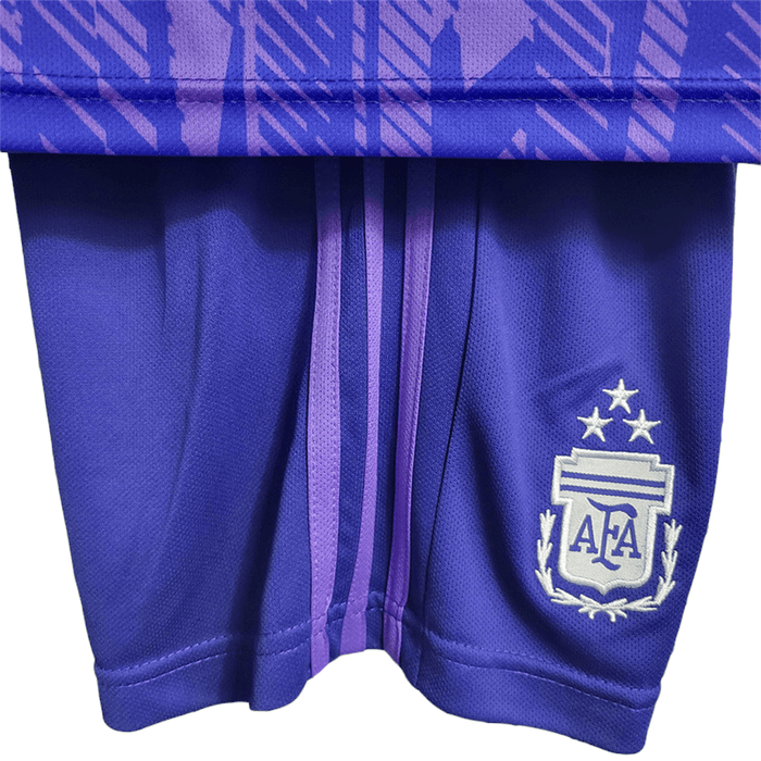 Argentina 2022 NIÑOS 3 Estrellas Visitante - CAMISETAS4ALL