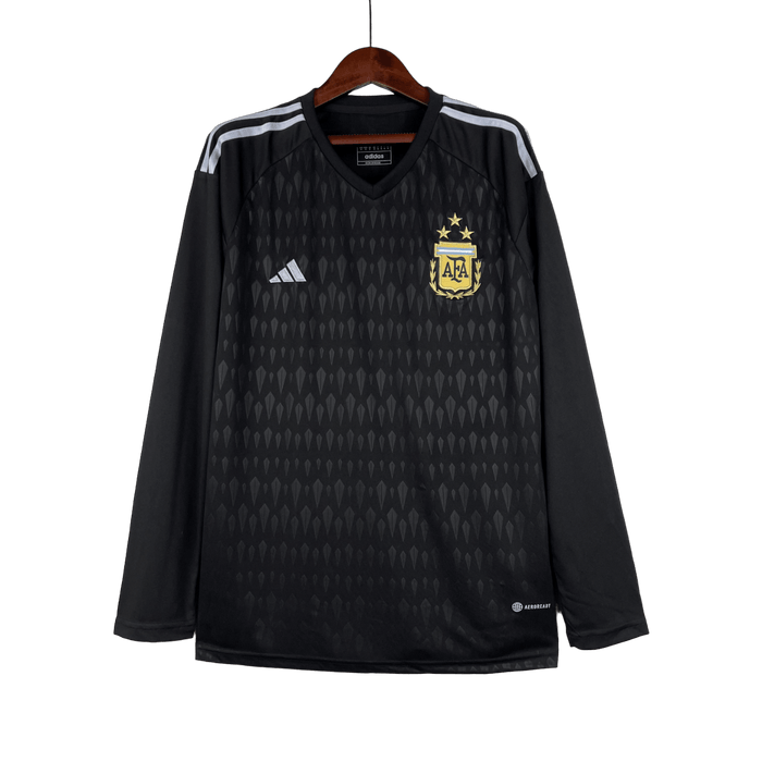 Argentina 2023 Manga larga Portero Negro - CAMISETAS4ALL