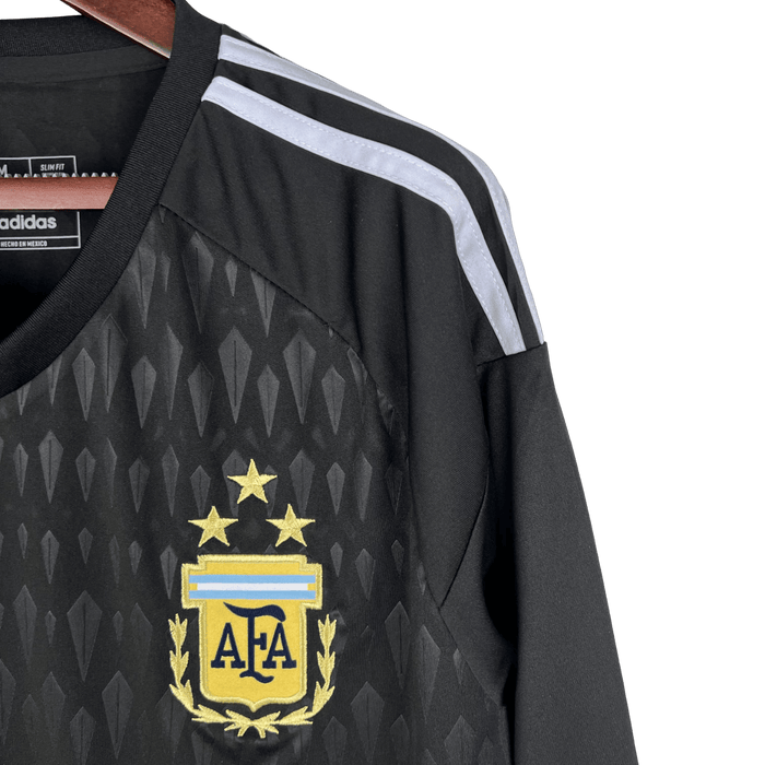 Argentina 2023 Manga larga Portero Negro - CAMISETAS4ALL