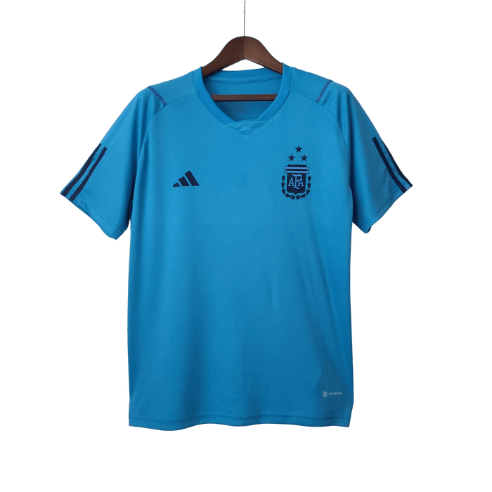 Argentina Retro 2022 Entrenamiento Camiseta Azul - CAMISETAS4ALL