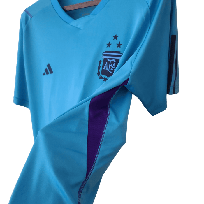 Argentina Retro 2022 Entrenamiento Camiseta Azul - CAMISETAS4ALL