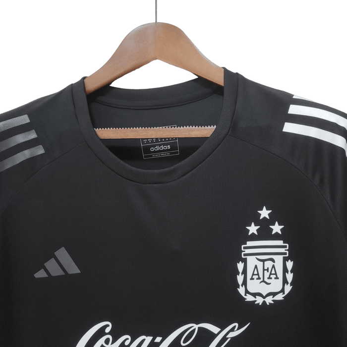 Argentina Retro 2022 Entrenamiento Traje Negro - CAMISETAS4ALL