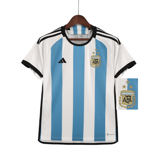 Argentina Retro 2022 Copa del Mundo campeón 3-star Versión de jugador - CAMISETAS4ALL