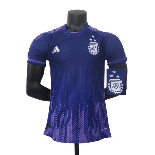 Argentina Retro 2022 Copa del Mundo campeón 3-star Versión de jugador - CAMISETAS4ALL