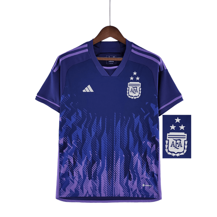 Argentina Retro 2022 Copa del Mundo campeón 3-star Versión de jugador - CAMISETAS4ALL