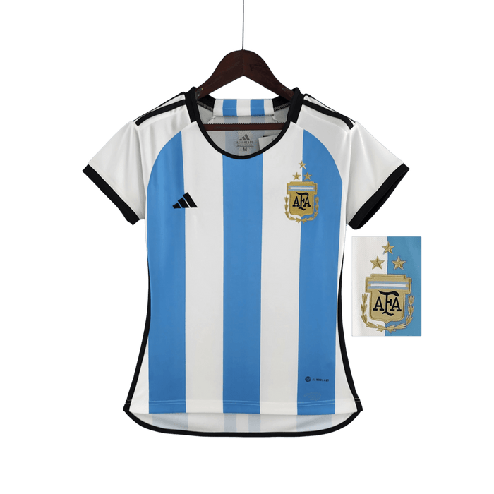 Argentina Retro 2022 Copa del Mundo campeón 3-star Versión de jugador - CAMISETAS4ALL