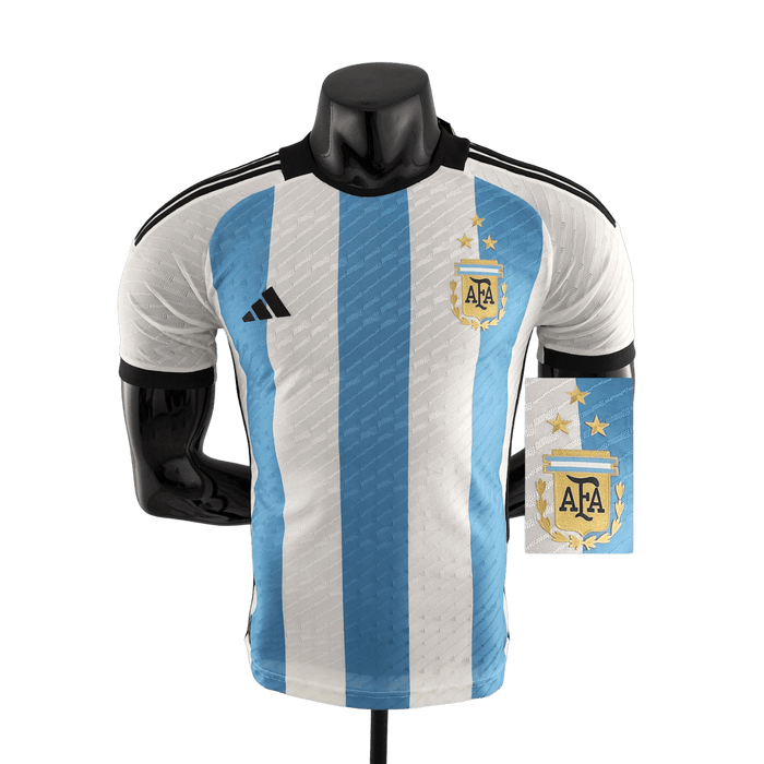 Argentina Retro 2022 Copa del Mundo campeón 3-star Versión de jugador - CAMISETAS4ALL