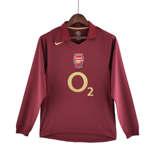 Arsenal Retro 05/06 Manga larga home - CAMISETAS4ALL