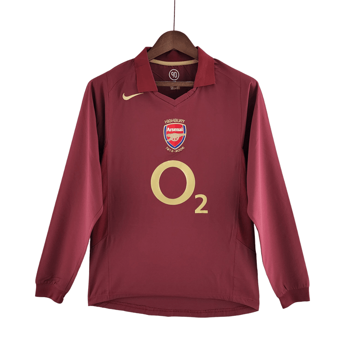 Arsenal Retro 05/06 Manga larga home - CAMISETAS4ALL