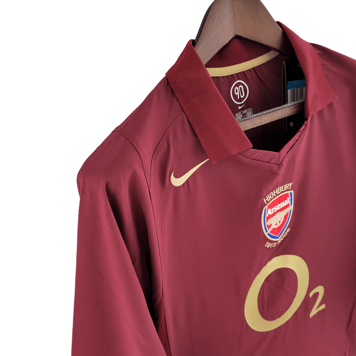 Arsenal Retro 05/06 Manga larga home - CAMISETAS4ALL