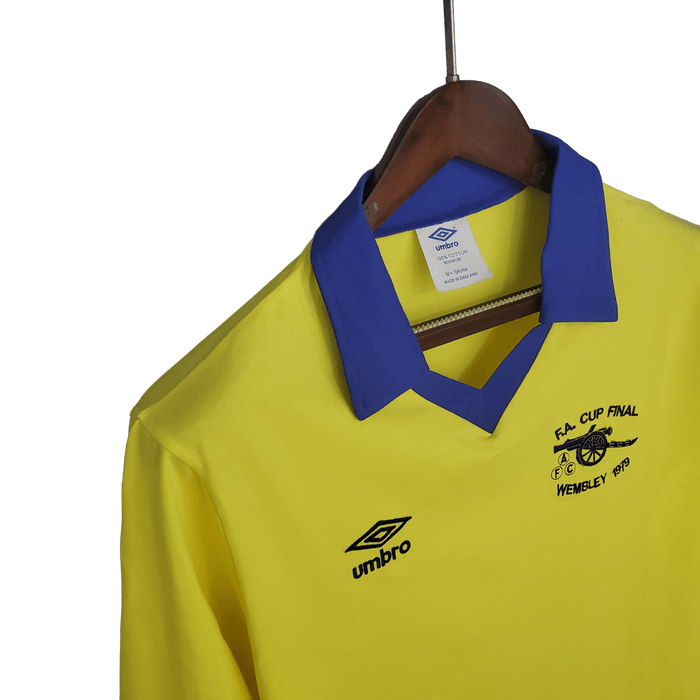 Arsenal Retro 71/79 long sleeve away yellow - CAMISETAS4ALL