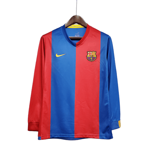 Barcelona Retro 06/07 Manga larga Local - CAMISETAS4ALL