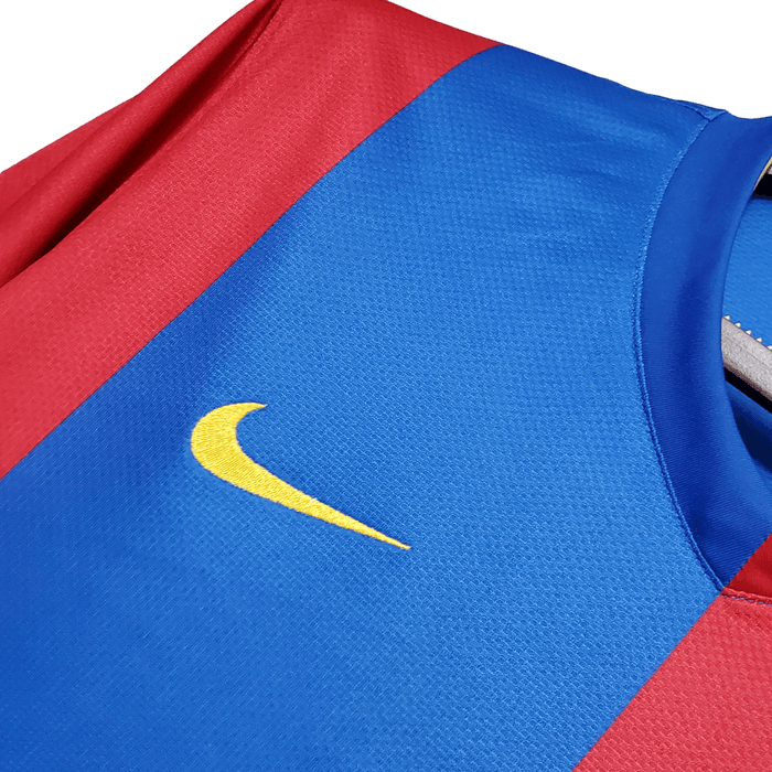 Barcelona Retro 06/07 Manga larga Local - CAMISETAS4ALL