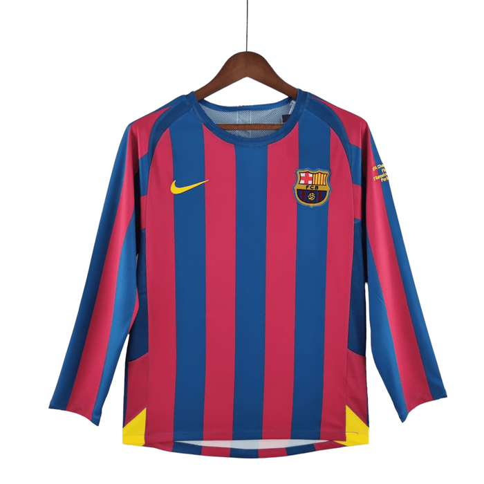 Barcelona Retro Manga larga 05/06 Local - CAMISETAS4ALL