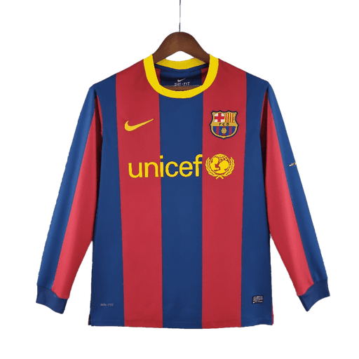 Barcelona Retro Manga larga 10/11 UEFA Champions League Local - CAMISETAS4ALL