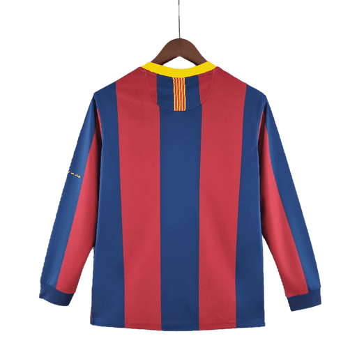 Barcelona Retro Manga larga 10/11 UEFA Champions League Local - CAMISETAS4ALL