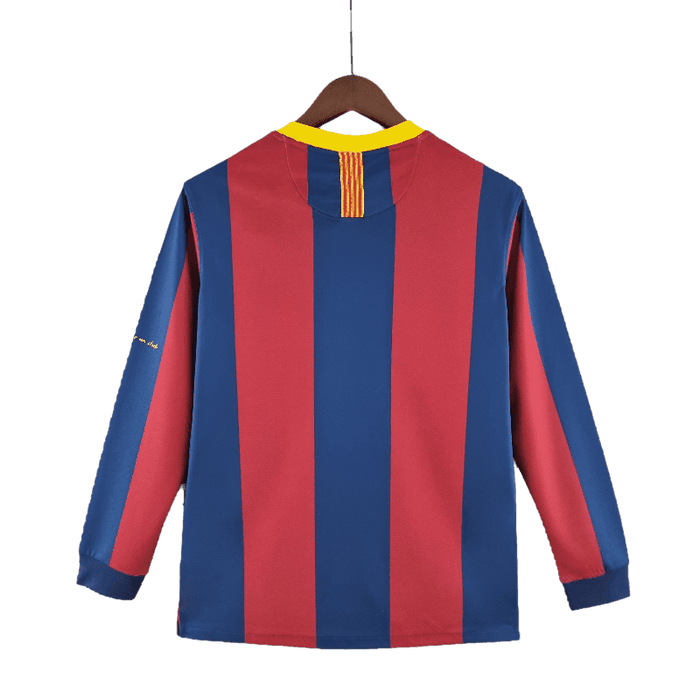 Barcelona Retro Manga larga 10/11 UEFA Champions League Local - CAMISETAS4ALL