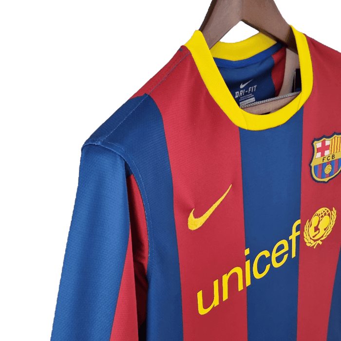 Barcelona Retro Manga larga 10/11 UEFA Champions League Local - CAMISETAS4ALL