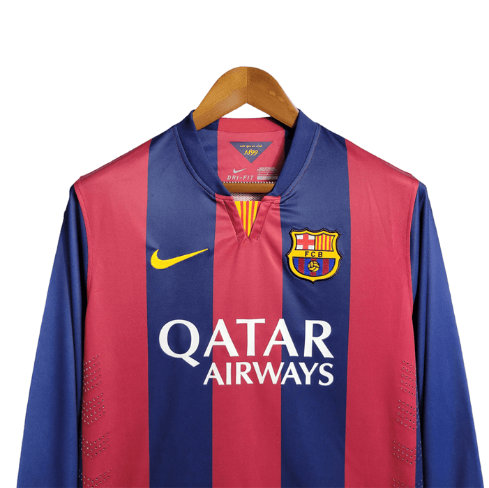 Barcelona Retro Manga larga 14/15 Visitante - CAMISETAS4ALL