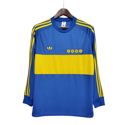 Boca Juniors Retro 81 Manga larga Local - CAMISETAS4ALL