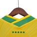 Brasil 2022 Classic Yellow - CAMISETAS4ALL