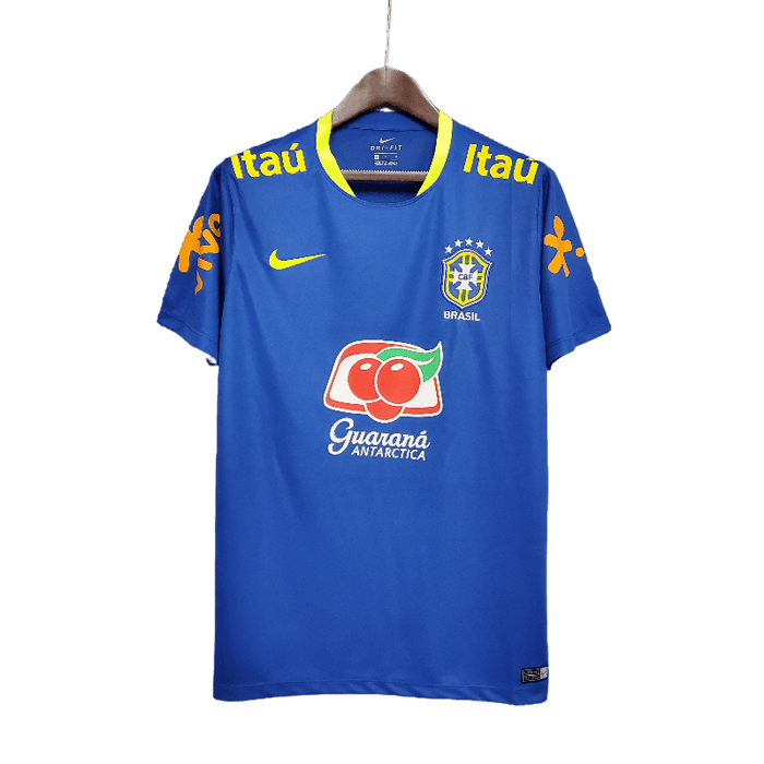 Brasil Entrenamiento Traje Azul - CAMISETAS4ALL