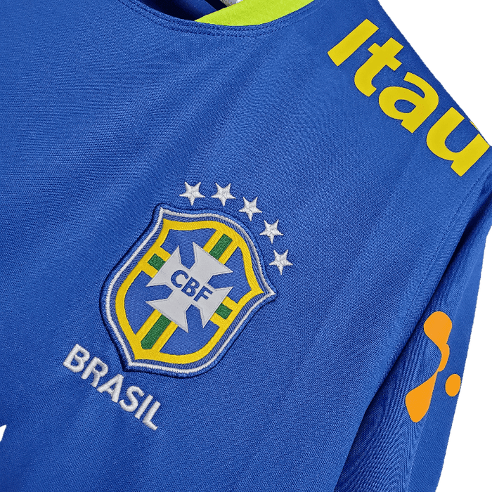 Brasil Entrenamiento Traje Azul - CAMISETAS4ALL