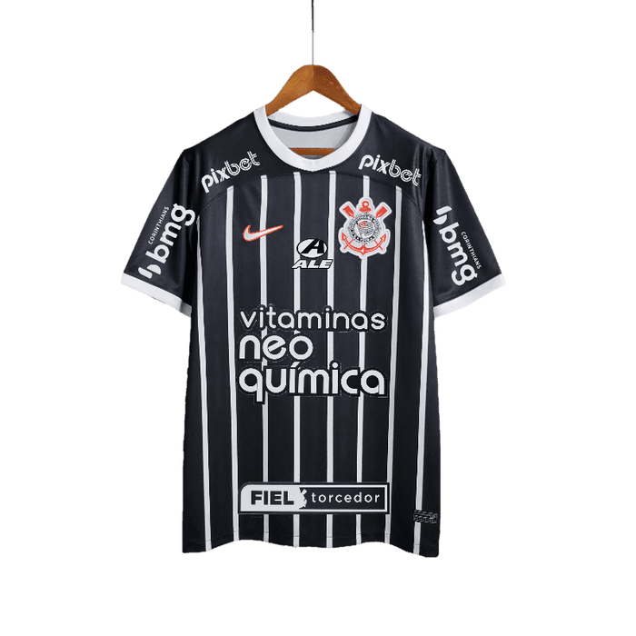 Corinthians + Todo Sponsors Negro Camiseta - CAMISETAS4ALL