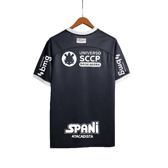 Corinthians + Todo Sponsors Negro Camiseta - CAMISETAS4ALL