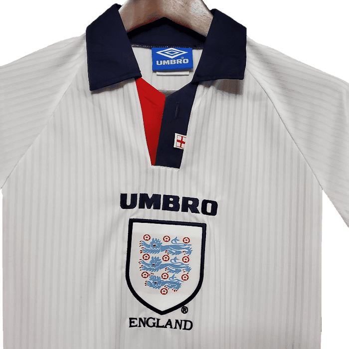 Inglaterra Retro Manga larga 1998 Local - CAMISETAS4ALL