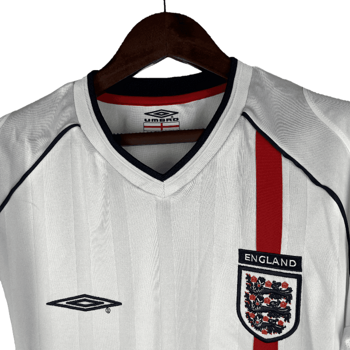 Inglaterra Retro Manga larga 2002 Local - CAMISETAS4ALL