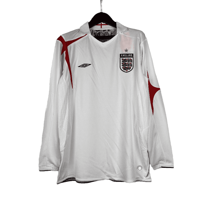 Inglaterra Retro Manga larga 2006 Local - CAMISETAS4ALL