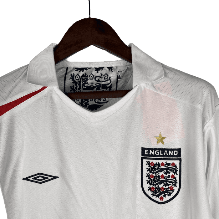 Inglaterra Retro Manga larga 2006 Local - CAMISETAS4ALL