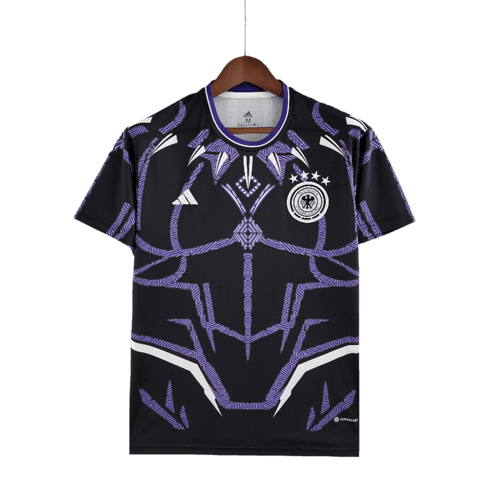 Alemania 2022 Versión de jugador Negro Azul - CAMISETAS4ALL