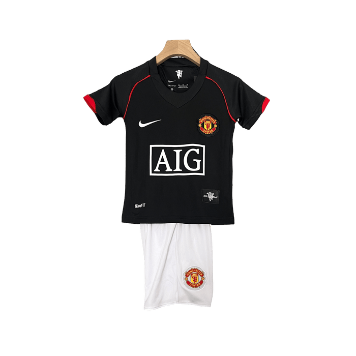 Manchester United 07/08 NIÑOS Negro