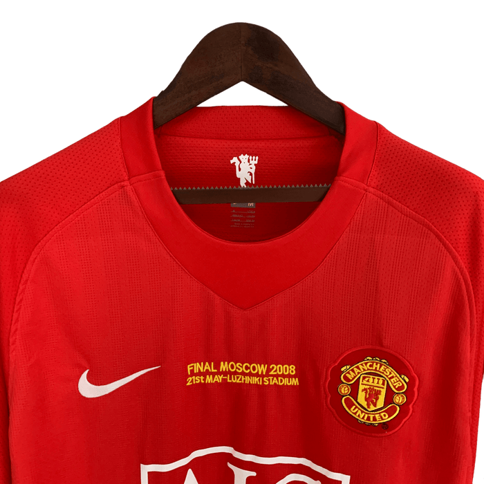 Manchester United Retro 2007/08 Manga larga Champions League Version Local