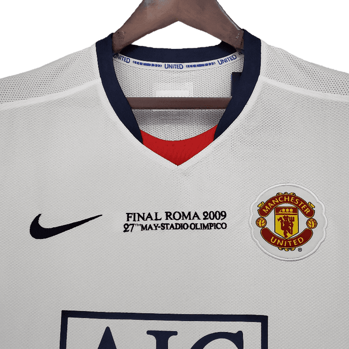 Manchester United Retro 2008/09 Champions League Visitante Blanco