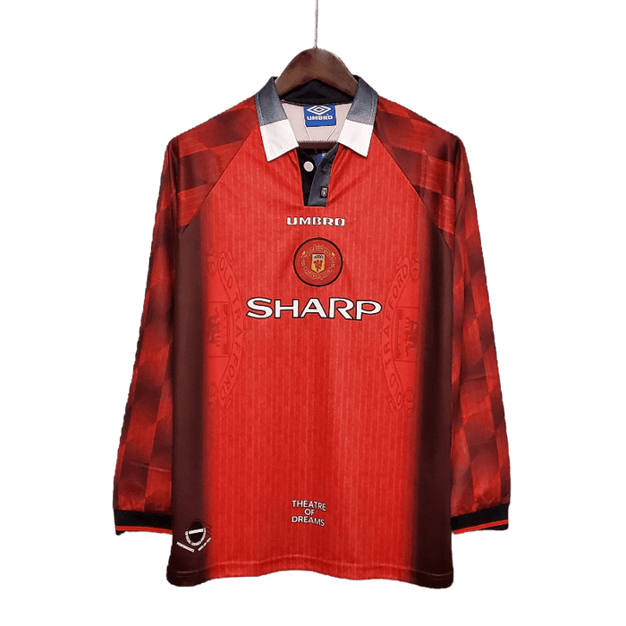 Manchester United Retro Manga larga 1996 Local