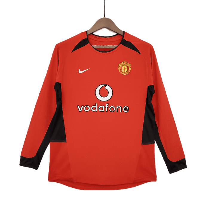 Manchester United Retro Manga larga 2002/04 Local