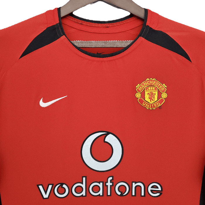 Manchester United Retro Manga larga 2002/04 Local