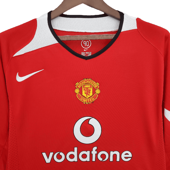 Manchester United Retro Manga larga 2004/06 Local