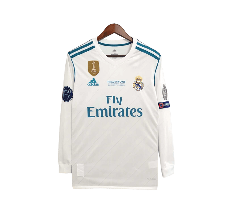 Real Madrid Retro 17/18 Manga larga Local