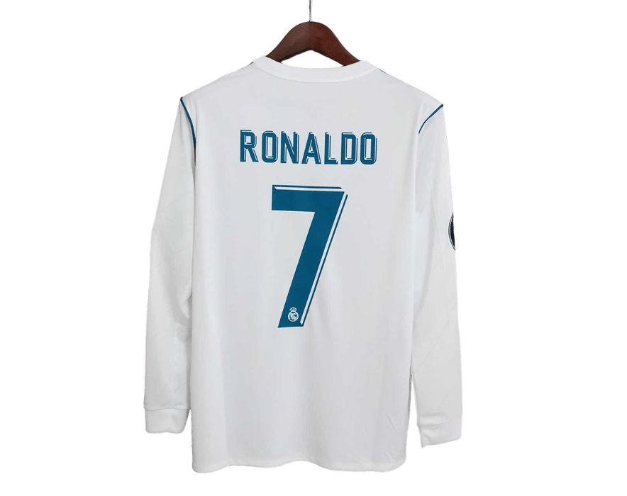 Real Madrid Retro 17/18 Manga larga Local